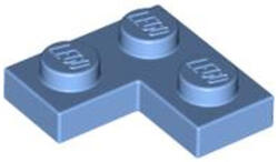 LEGO® Alkatrészek (Pick a Brick) Középkék 1X2X2 Lapos Sarokelem 6332365 (6332365)