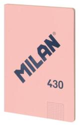 MILAN Тетрадка 1918, А4, малки квадратчета, картонена корица, 48 листа, розова (57243G48P)