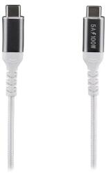 T'nB Кабел, USB Type-C към USB Type-C, 2 m, 100 W, Бял цвят (TCUSBC100W)