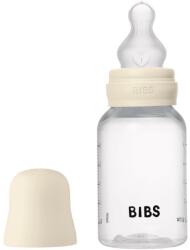 BIBS Anti-Colic Baby Bottle Silicone biberon anticolici cu suzetă din silicon Ivory 150 ml