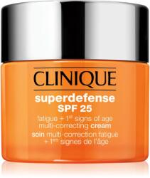 Clinique Superdefense SPF 25 Fatigue + 1st Signs Of Age Multi-Correcting Cream krém az öregedés első jelei ellen száraz és kombinált bőrre SPF 25 50 ml