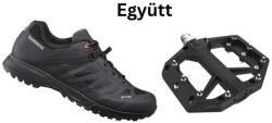 SHIMANO Cipő Túra Et500 Férfi Fekete 43 + Pedál Platform Pd-Gr400 Fekete