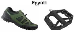 SHIMANO Cipő Túra Et300 Férfi Khaki 46 + Pedál Platform Pd-Gr400 Fekete