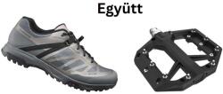 SHIMANO Cipő Túra Et500 Női Arany 37 + Pedál Platform Pd-Gr400 Fekete