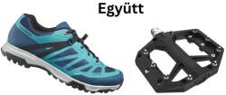 SHIMANO Cipő Túra Et500 Női Kék 37 + Pedál Platform Pd-Gr400 Fekete
