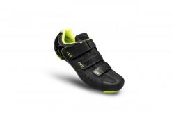 FLR F-35 III országúti cipő fekete-neon sárga 46