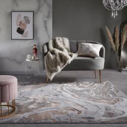 Flair Rugs Marbled téglalap alakú szőnyeg, 160x230cm, 2600 g/m2, 60% polipropilén, 40% poliészter, Szürke/Barna