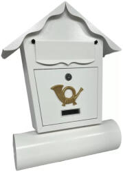  Mélia MC006 postaláda szórólaptartós házikó fehér (2050841)