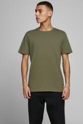 JACK & JONES Jack & Jones, Kerek nyakú organikuspamut póló, Páfrányzöld, M (12156101-OLIVE-NIGHT-M)