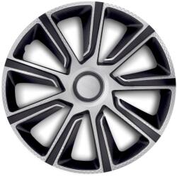 J-Tec 14" DÍSZTÁRCSA VERON CARBON EZÜST-FEKETE, 4db (JACKY14122)