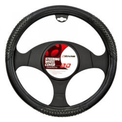 4Cars Kormányvédő, 37-39 cm, fekete, csúszásmentes gumi (4C92230)