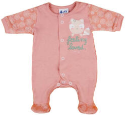 Asti Hosszú ujjú vékony pamut rugdalózó cicás mintával - pindurka - 4 490 Ft