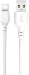 XO NB103 USB - USB-C kábel (Fehér) - 2, 0 m - 2.1A