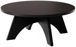  BELL kerek dohányzóasztal Ø68 cm Fekete