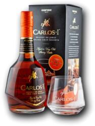 CARLOS I Solera Gran Reserva + 1 Pohárral 40% 0, 7L ajándékcsomagolás 1 pohárral
