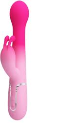 Pretty Love Vibrator Rabbit Dejon, 15 Moduri Stimulatoare, Silicon, USB, Roz, 22.6 cm Vibrator
