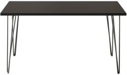  FISK asztal 138 x 80 cm konyhába, nappaliba, étkezőbe Fekete