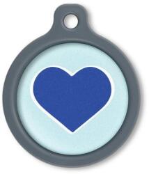 Blucky Heart Pastel Turquoise Dog Tag large - dogshop