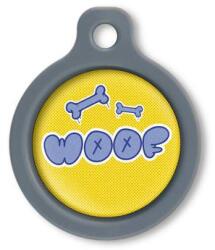 Blucky Graffiti Yellow Dog Tag medium - dogshop