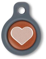 Blucky Heart Brown Dog Tag small - dogshop
