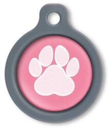 Blucky Wild Paw Dark PInk Dog Tag medium - dogshop