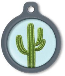 Blucky Cactus Pastel Turquoise Dog Tag large