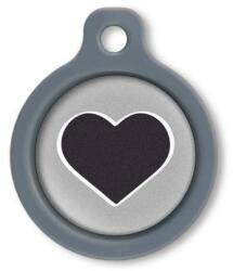 Blucky Heart Grey Dog Tag medium - dogshop