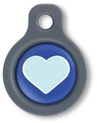 Blucky Heart Dark Blue Dog Tag small