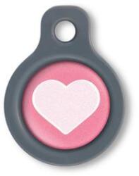 Blucky Heart Dark PInk Dog Tag small - dogshop