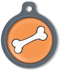 Blucky Bone Orange Dog Tag large - dogshop