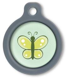 Blucky Butterfly Lime Green Dog Tag medium - dogshop