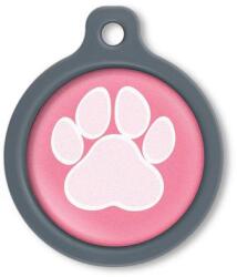 Blucky Wild Paw Dark PInk Dog Tag large - dogshop