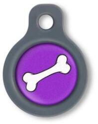 Blucky Bone Purple Dog Tag small - dogshop