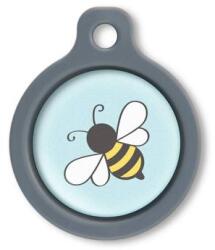 Blucky Bee Turquoise Blue Dog Tag medium