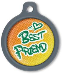 Blucky Graffiti Orange Dog Tag large - dogshop