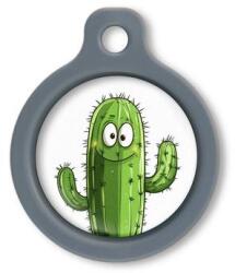 Blucky Cactus White Dog Tag medium - dogshop