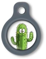 Blucky Cactus White Dog Tag small - dogshop
