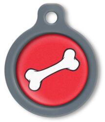 Blucky Bone Red Dog Tag medium - dogshop