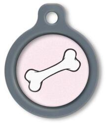 Blucky Bone Rose Dog Tag medium - dogshop