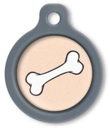 Blucky Bone Pastel Orange Dog Tag medium - dogshop