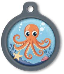 Blucky Octo Turquoise Blue Dog Tag large - dogshop