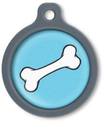 Blucky Bone Turquoise Blue Dog Tag large - dogshop