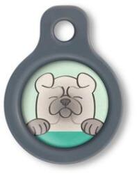 Blucky Happy Pup Pastel Green Dog Tag small - dogshop
