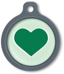 Blucky Heart Pastel Green Dog Tag large - dogshop