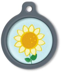 Blucky Sunflower Pastel Turquoise Dog Tag large - dogshop