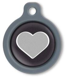 Blucky Heart Black Dog Tag medium - dogshop