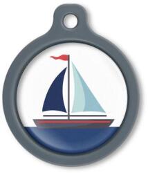 Blucky Azure White Dog Tag large - dogshop