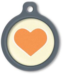 Blucky Heart Pastel Yellow Dog Tag large