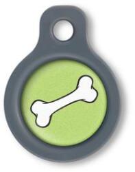 Blucky Bone Lime Green Dog Tag small - dogshop