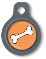 Blucky Bone Orange Dog Tag small - dogshop